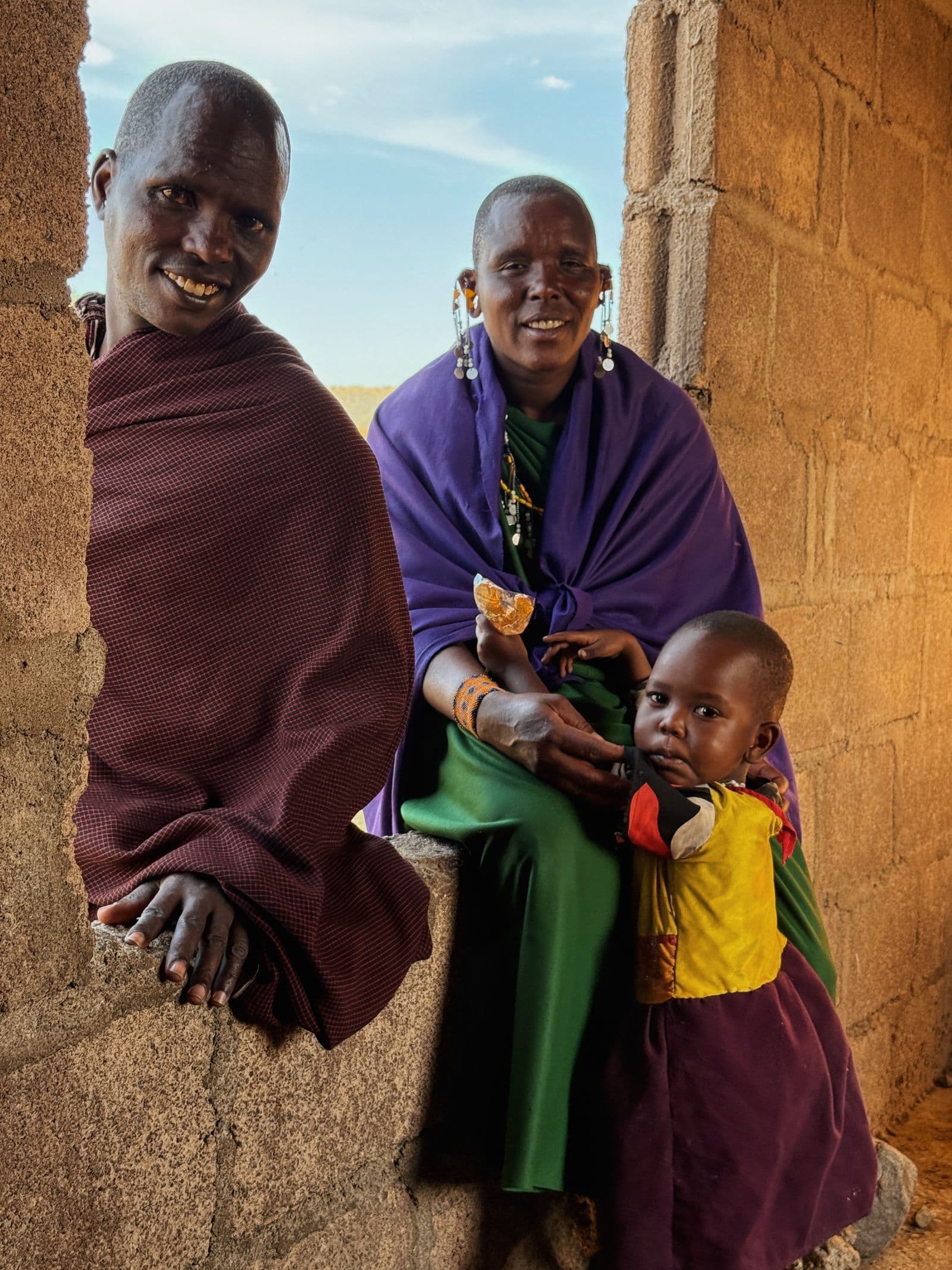 African family together with warmth and dignity